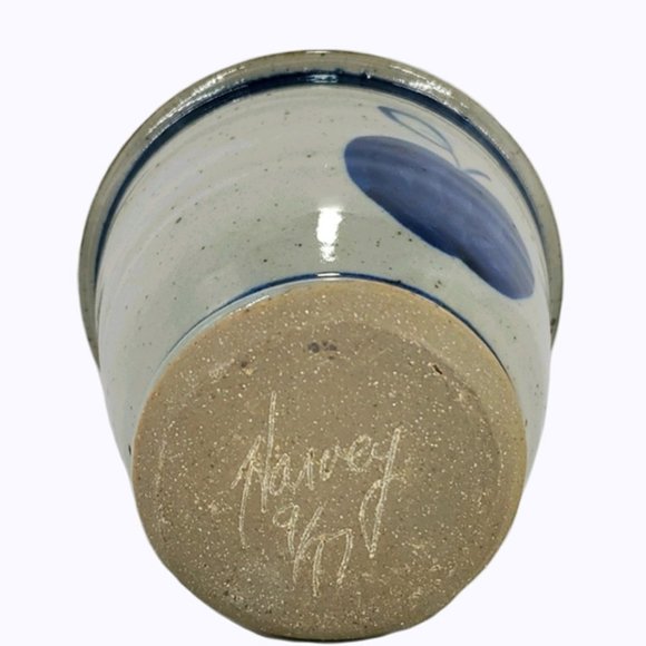 Harvey Salt Glaze Pottery Crock Bowl Apple VTG - Picture 6 of 7